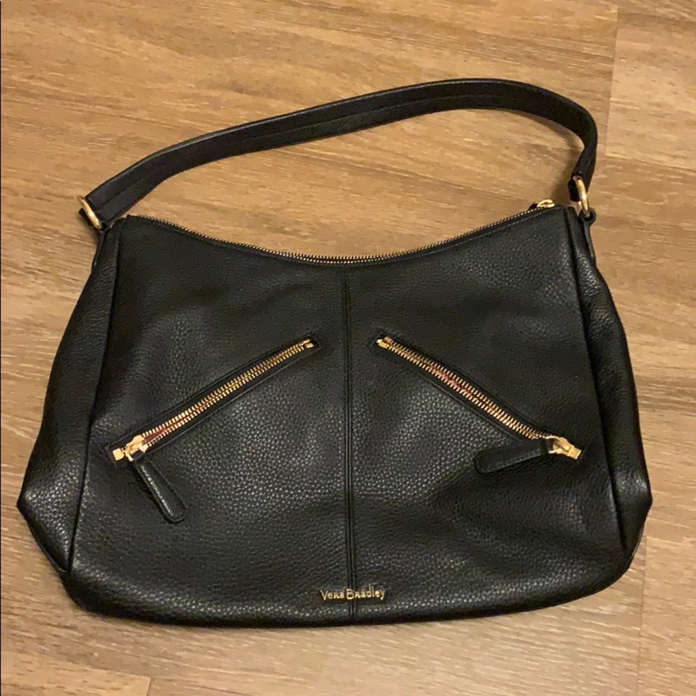 Leather shoulder bag